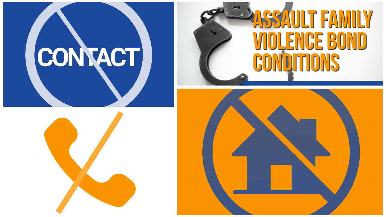 assault family violence bond conditions